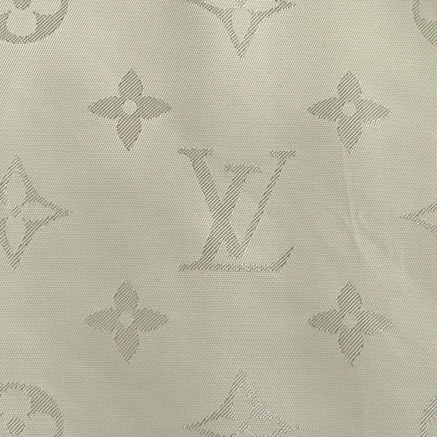 Louis Vuitton/Louis Vuitton leather logo silk satin sports coat